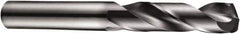 DORMER - 10mm 140° Spiral Flute Solid Carbide Screw Machine Drill Bit - TiAlN Finish, Right Hand Cut, 47mm Flute Length, 89mm OAL, Four Facet Split Point, Straight Shank - Americas Industrial Supply