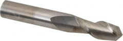Accupro - 3/8" Diam, 7/8" LOC, 2 Flute Solid Carbide Ball End Mill - Uncoated, Single End, 2-1/2" OAL, 3/8" Shank Diam, Spiral Flute - Americas Industrial Supply