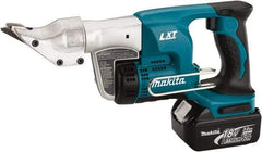 Makita - 2,800 SPM, Pistol Grip Handle, Handheld Cordless Shear - 18 Gauge Cutting Capacity - Americas Industrial Supply