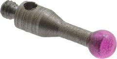 SPI - 3 mm Ball Diameter, M2 Thread, Ruby Point Ball Tip CMM Stylus - 10 mm Overall Length - Americas Industrial Supply