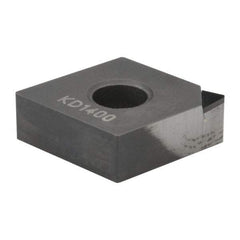 Kennametal - CNMS431 F Grade KD1400 Polycrystalline Diamond (PCD) Turning Insert - 80° Diamond, 1/2" Inscr Circle, 3/16" Thick, 1/64" Corner Radius - Americas Industrial Supply