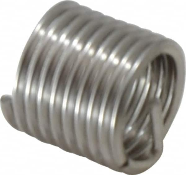 Recoil - 5/16-24 UNF, 0.469" OAL, Free Running Helical Insert - 8-7/8 Free Coils, Tanged, Stainless Steel, Bright Finish, 1-1/2D Insert Length - Exact Industrial Supply