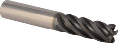 Iscar - 5/8", 5 Flute, Solid Carbide, Corner Chamfer End Mill - 4" OAL, 1.56" LOC - Americas Industrial Supply