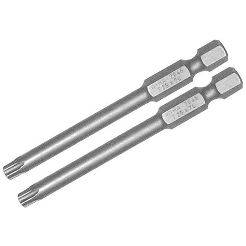 T7 70MM OAL TORX PWR BIT 2/PK - Americas Industrial Supply