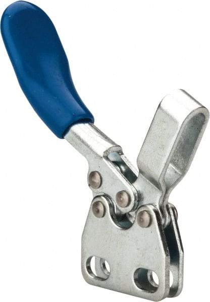 Gibraltar - 60 Lb Holding Capacity, Horizontal Handle, Manual Hold Down Toggle Clamp - 80° Handle Movement, 90° Bar Opening, U-Bar, Straight Base, Carbon Steel - Americas Industrial Supply