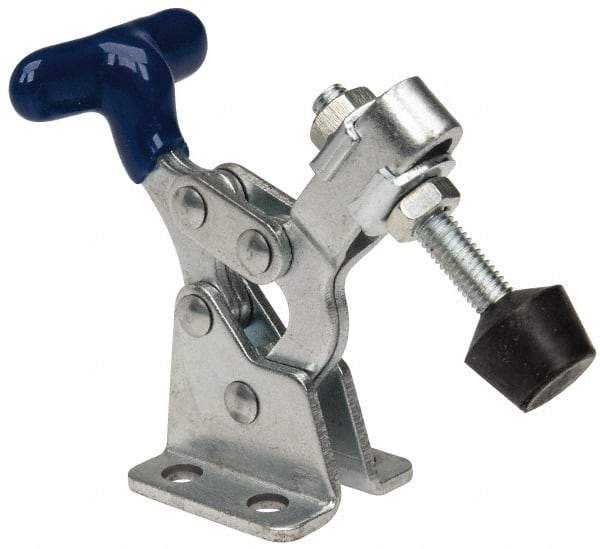 Gibraltar - 150 Lb Holding Capacity, Horizontal Handle, Manual Hold Down Toggle Clamp - 175° Handle Movement, 92° Bar Opening, U-Bar, Flanged Base, Carbon Steel - Americas Industrial Supply