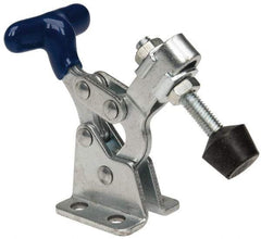 Gibraltar - 150 Lb Holding Capacity, Horizontal Handle, Manual Hold Down Toggle Clamp - 175° Handle Movement, 92° Bar Opening, U-Bar, Flanged Base, Carbon Steel - Americas Industrial Supply