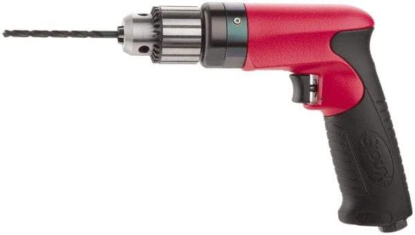 Sioux Tools - 1/4" Keyed Chuck - Pistol Grip Handle, 2,600 RPM, 11.8 LPS, 25 CFM, 0.6 hp - Americas Industrial Supply