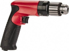 Sioux Tools - 3/8" Keyed Chuck - Pistol Grip Handle, 2,600 RPM, 11.8 LPS, 25 CFM, 0.6 hp - Americas Industrial Supply