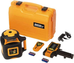 Johnson Level & Tool - 2,000' (Exterior) Measuring Range, 1/16" at 100' Accuracy, Self-Leveling Rotary Laser - 700 RPM, 1 Beam, NiMH Battery Included - Americas Industrial Supply