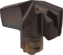 Iscar - Series ICP, 0.543" Diam Grade IC908 140° Replaceable Drill Tip - Carbide, TiAlN Finish, 13 Seat Size, Through Coolant - Americas Industrial Supply