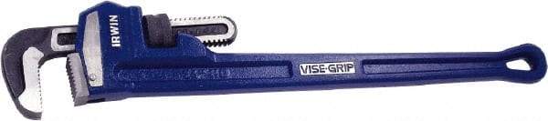 Irwin - 24" Cast Iron Straight Pipe Wrench - 3" Pipe Capacity - Americas Industrial Supply