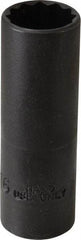 Proto - 13/16", 1/2" Drive, Deep Hand Socket - 12 Points, 3-1/4" OAL, Alloy Steel, Black Finish - Americas Industrial Supply