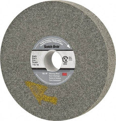 3M - 6" Diam, 1" Face Width, 1" Center Hole, Fine Grade, Silicon Carbide Deburring Wheel - Convolute, Hard Density 11 Grade, 6,000 RPM - Americas Industrial Supply