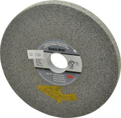 3M - 6" Diam, 1/2" Face Width, 1" Center Hole, Fine Grade, Silicon Carbide Deburring Wheel - Convolute, Hard Density 10 Grade, 6,000 RPM - Americas Industrial Supply