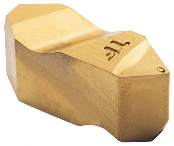 Tool-Flo - FLT3 HCB Grade GP50, Internal/External 60° V Threading Insert - 6 to 20 TPI Ext Pitch, 5 to 12 TPI Int Pitch, Left Hand Insert, TiN Finish, Carbide - Americas Industrial Supply