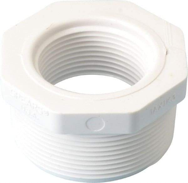 Value Collection - 2 x 1-1/4" PVC Plastic Pipe Bushing - Schedule 40, MIPT x FIPT End Connections - Americas Industrial Supply
