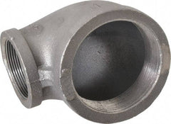 Made in USA - Size 3 x 2", Class 150, Malleable Iron Black Pipe Reducing Elbow - 300 psi, Threaded End Connection - Americas Industrial Supply