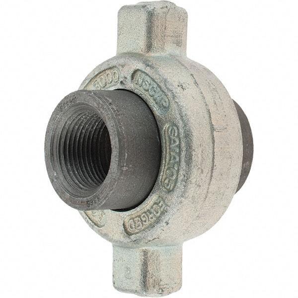 Made in USA - Size 3/4", Class 3,000, Forged Carbon Steel Black Pipe Lug Union - 3,000 psi, Threaded End Connection - Americas Industrial Supply