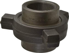 Made in USA - Size 2", Class 3,000, Forged Carbon Steel Black Pipe Lug Union - 3,000 psi, Threaded End Connection - Americas Industrial Supply