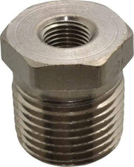 Value Collection - 1/2 x 1/8" Internal Pipe, Brass Hex Bushing - MNPT x FNPT - Americas Industrial Supply