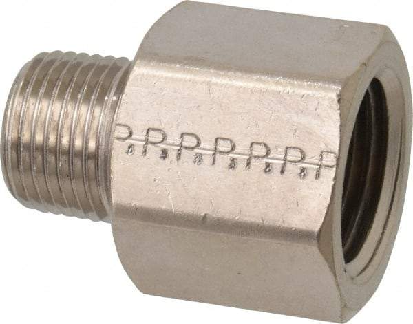 Value Collection - 1/2 x 3/8" Internal Pipe, Brass Adapter - FNPT x MNPT - Americas Industrial Supply