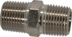 Value Collection - 1/2" Internal Pipe, Brass Hex Nipple - MNPT - Americas Industrial Supply