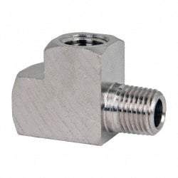 Value Collection - 1/4" Internal Pipe, Brass Street Tee - FNPT x MNPT - Americas Industrial Supply