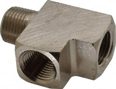 Value Collection - 1/2" Internal Pipe, Brass Street Tee - FNPT x MNPT - Americas Industrial Supply