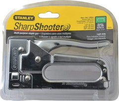 Stanley - Manual Staple Gun - 1/4, 5/16, 3/8" Staples, Chrome, Steel with Chrome Finish - Americas Industrial Supply
