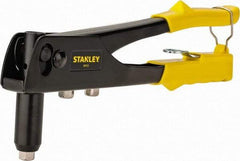 Stanley - Right Angle Head Hand Riveter - 1/8 to 3/16" Rivet Capacity, 10" OAL - Americas Industrial Supply