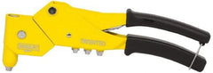 Stanley - Swivel Head Hand Riveter - 3/32 to 3/16" Rivet Capacity, 11-1/2" OAL - Americas Industrial Supply