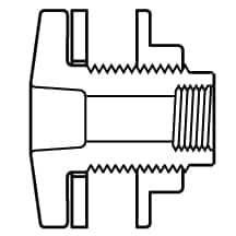 Value Collection - 3" CPVC Plastic Pipe Tank Adapter - Schedule 80, Soc x Fipt End Connections - Americas Industrial Supply