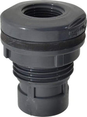 Value Collection - 1" PVC Plastic Pipe Tank Adapter - Schedule 80, FIPT x FIPT End Connections - Americas Industrial Supply