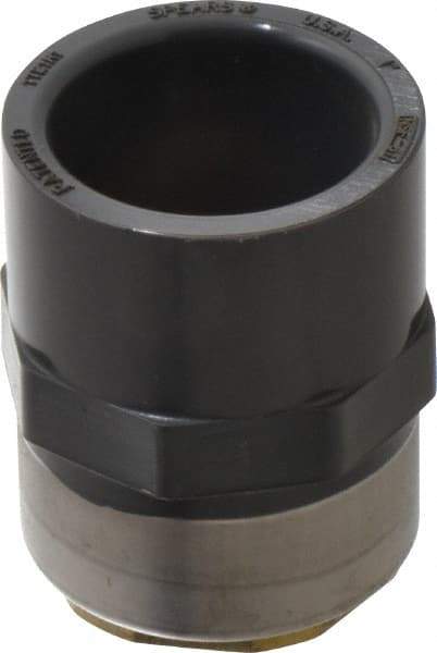 Value Collection - 1" PVC Plastic Pipe Female Adapter - Schedule 80, PVC Slip x Brass Fipt End Connections - Americas Industrial Supply