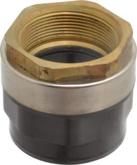 Value Collection - 2" PVC Plastic Pipe Female Adapter - Schedule 80, PVC Slip x Brass Fipt End Connections - Americas Industrial Supply