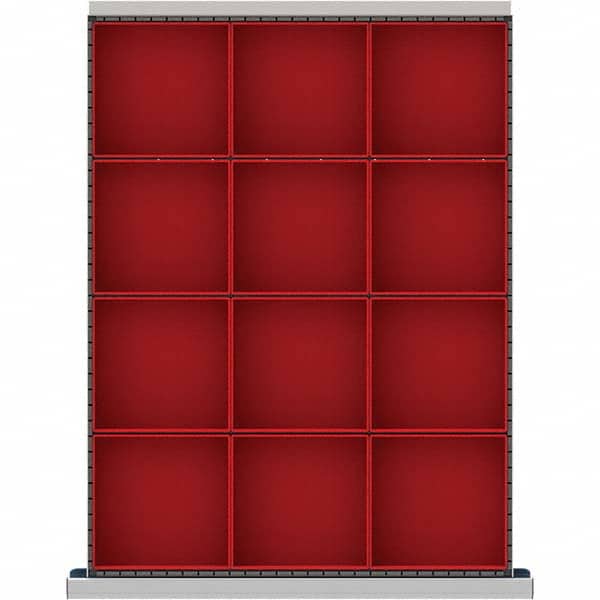 LISTA - 12-Compartment Drawer Divider Layout for 3.15" High Drawers - Americas Industrial Supply