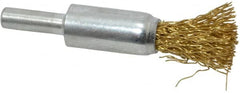 Value Collection - 1/2" Brush Diam, End Brush - Medium Grade, 1/4" Diam Shank, 20,000 Max RPM - Americas Industrial Supply