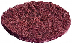 Standard Abrasives - 5" Medium Grade Aluminum Oxide Deburring Disc - Hook & Loop Connection, Maroon, 7,000 Max RPM - Americas Industrial Supply