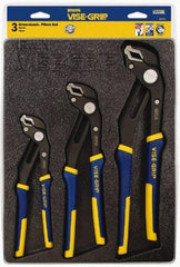 Irwin - 3 Piece GrooveLock Plier Set - Comes in Storage Tray - Americas Industrial Supply