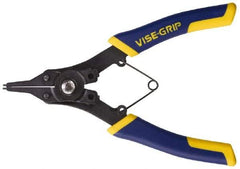 Irwin - 1-19/64" Long Standard Jaw, Snap Ring Plier - 6-1/2" OAL, ProTouch Handle, Plier Head Converts from Internal to External Snap Ring Plier - Americas Industrial Supply