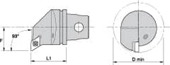 Kennametal - Right Hand Cut, Size KM32, DC.. Insert Compatiblity, Internal Modular Turning & Profiling Cutting Unit Head - 22mm Ctr to Cutting Edge, 35mm Head Length, Through Coolant, Series Screw-On - Americas Industrial Supply