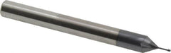 Carmex - #0-80 UNF, 0.045" Cutting Diam, 3 Flute, Solid Carbide Helical Flute Thread Mill - Internal Thread, 0.16" LOC, 2-1/2" OAL, 1/4" Shank Diam - Americas Industrial Supply