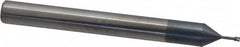 Carmex - #2-56, #3-56 UNC, UNF, 0.065" Cutting Diam, 3 Flute, Solid Carbide Helical Flute Thread Mill - Internal Thread, 0.17" LOC, 2-1/2" OAL, 1/4" Shank Diam - Americas Industrial Supply