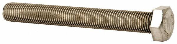 Value Collection - 3/8-24 UNF, 3" Length Under Head Hex Head Cap Screw - Fully Threaded, Grade 18-8 Stainless Steel, Uncoated, 9/16" Hex - Americas Industrial Supply