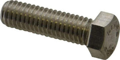 Value Collection - 7/16-14 UNC, 1-1/2" Length Under Head Hex Head Cap Screw - Fully Threaded, Grade 18-8 Stainless Steel, Uncoated, 5/8" Hex - Americas Industrial Supply