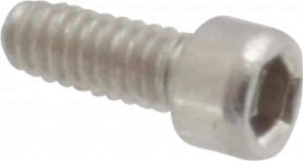Value Collection - #0-80 UNF Hex Socket Drive, Socket Cap Screw - Grade 18-8 Stainless Steel, Uncoated, 5/32" Length Under Head - Americas Industrial Supply