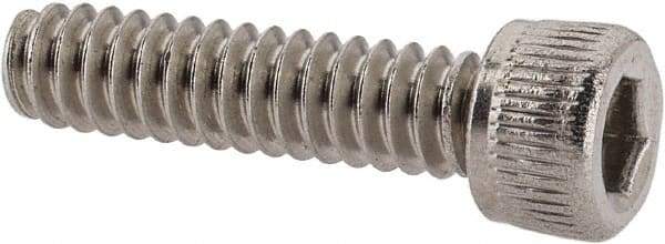 Value Collection - #6-32 UNC Hex Socket Drive, Socket Cap Screw - Grade 18-8 Stainless Steel, Uncoated, 9/16" Length Under Head - Americas Industrial Supply