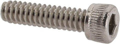 Value Collection - #6-32 UNC Hex Socket Drive, Socket Cap Screw - Grade 18-8 Stainless Steel, Uncoated, 9/16" Length Under Head - Americas Industrial Supply