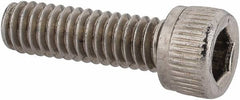 Value Collection - #8-32 UNC Hex Socket Drive, Socket Cap Screw - Grade 18-8 Stainless Steel, Uncoated, 9/16" Length Under Head - Americas Industrial Supply